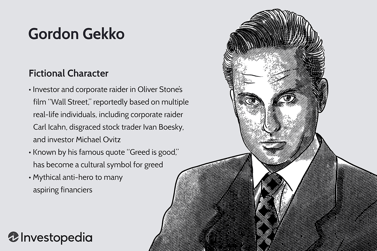 Gordon Gekko: Wall Street's Most Famous Fictional Character?