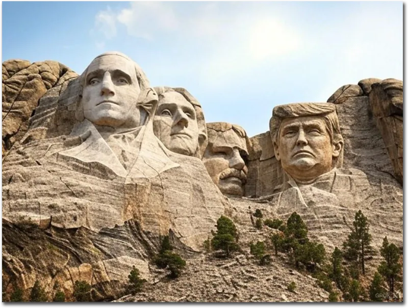 Trump on Mt. Rushmore