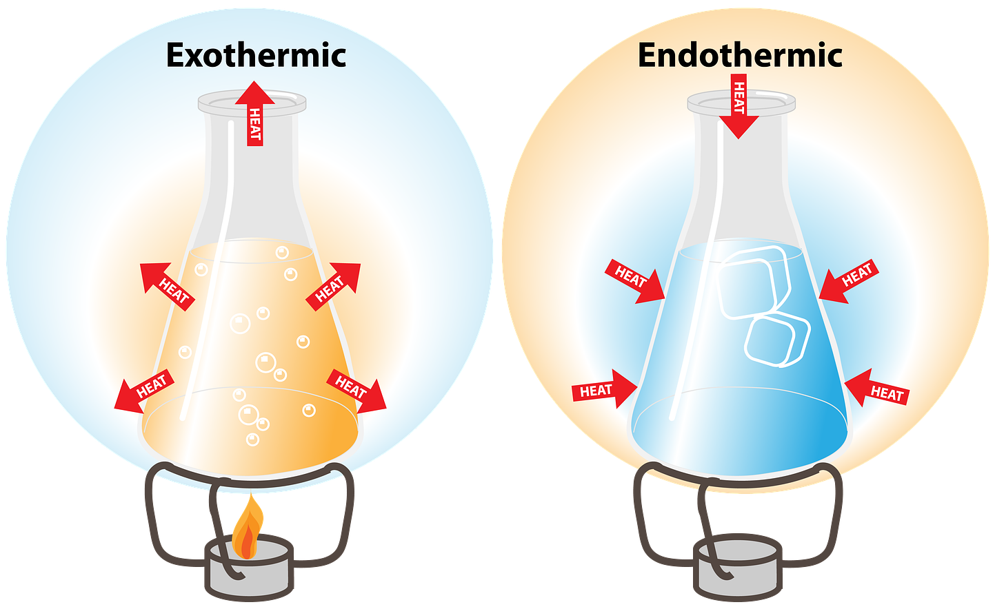 Exothermic and Endothermic chemical changes — lesson. Science State ...