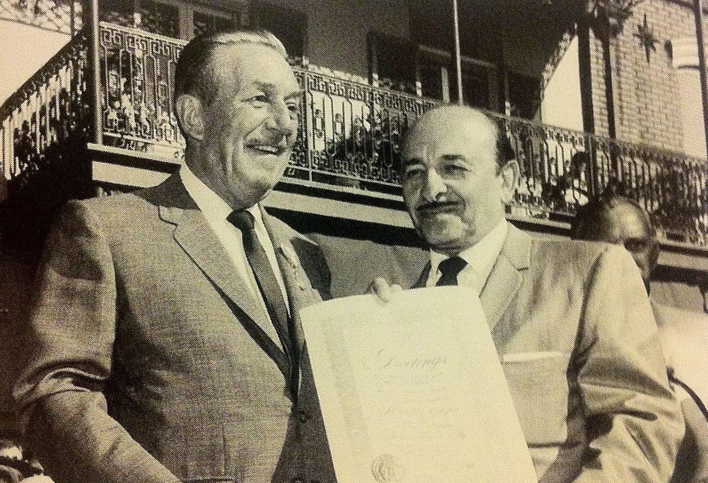 Walt and New Orleans Mayor Victor Schiro open New Orleans Square at ...