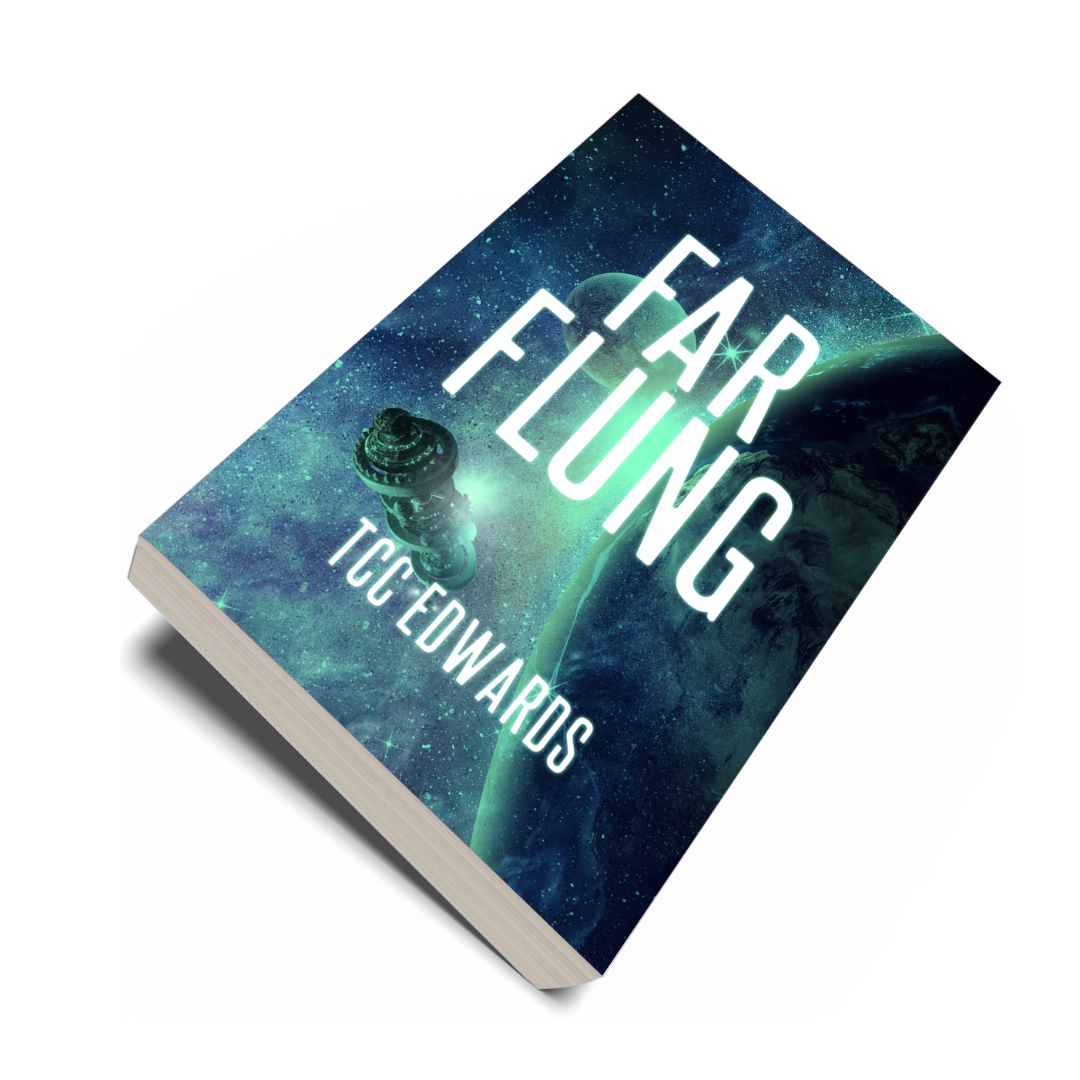 Cover of the novel "Far Flung"