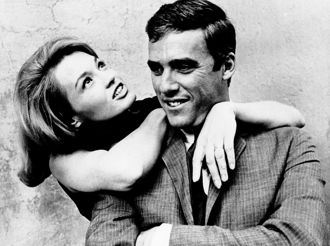Bacharach in 1965 with his then-wife, actress Angie Dickinson. (AP)