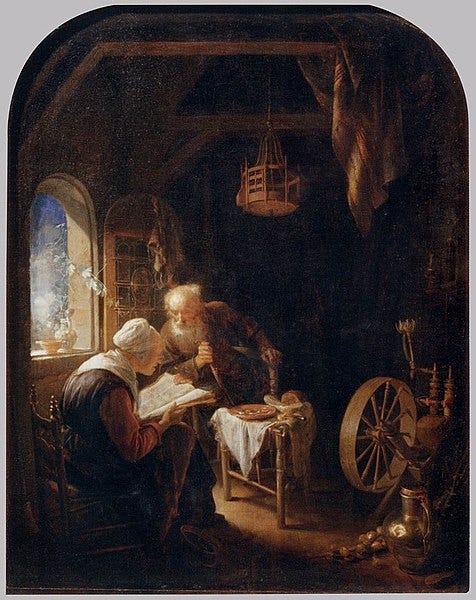 File:Gerard Dou - Reading the Bible - WGA06644.jpg