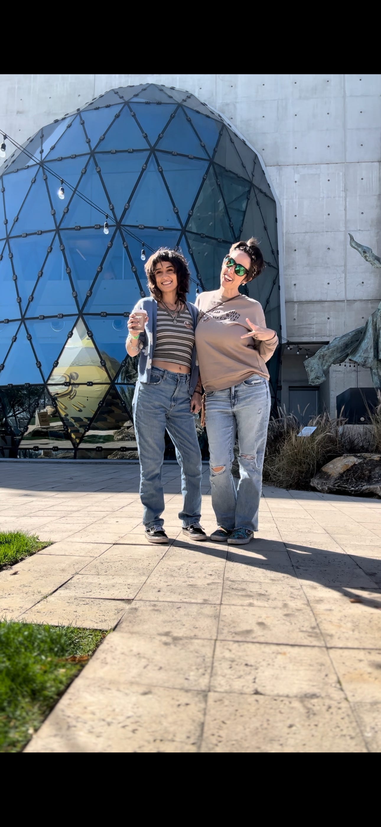 Mom and daughter at Dali museum