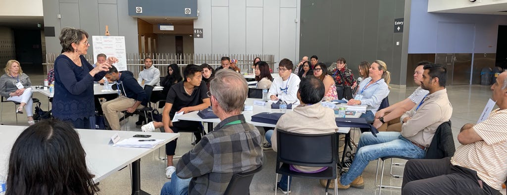 Image of community panellists in discussion