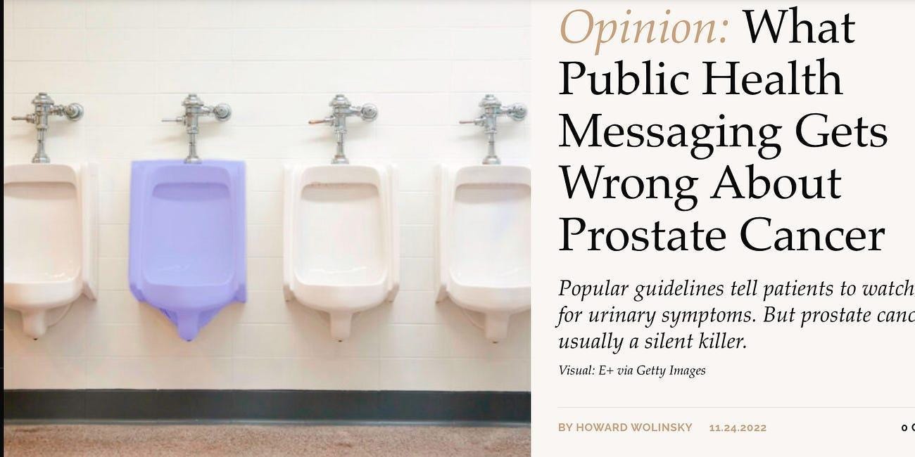 The persistent mythology of urology: urinary symptoms and most prostate cancers