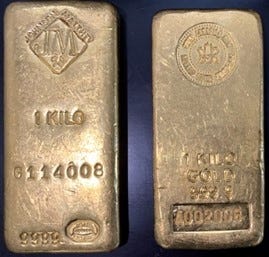Picture of gold bars