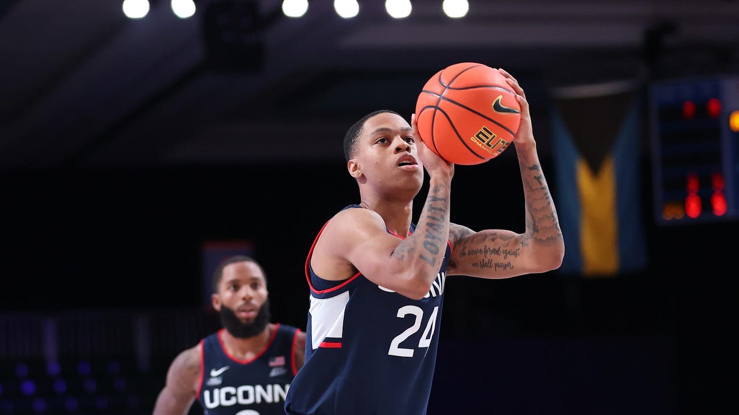 Jordan Hawkins - Men's Basketball - University of Connecticut Athletics