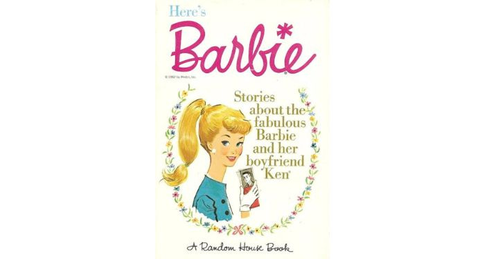 book cover of here's barbie