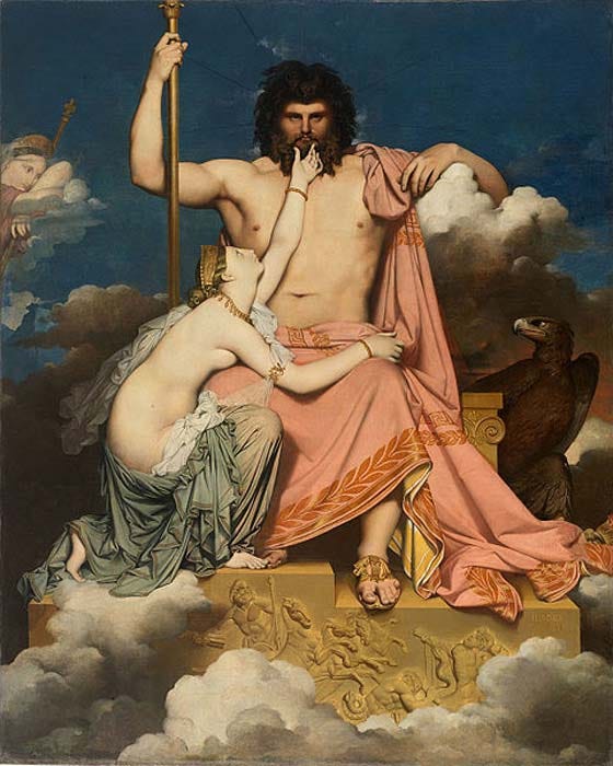 Jupiter, Ancient Roman sky deity, and Thetis. (Public Domain)