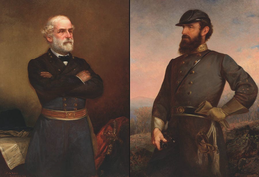 Robert Edward Lee and Thomas Jonathan Jackson Painting by John Adams Elder  - Pixels