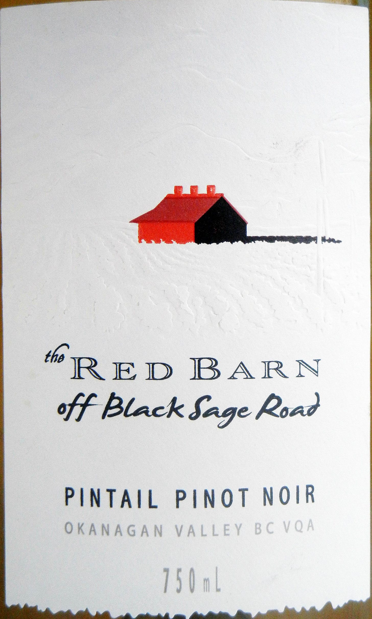 Red Barn Pintail Pinot Noir 2012 Label - BC Pinot Noir Tasting Review 22 