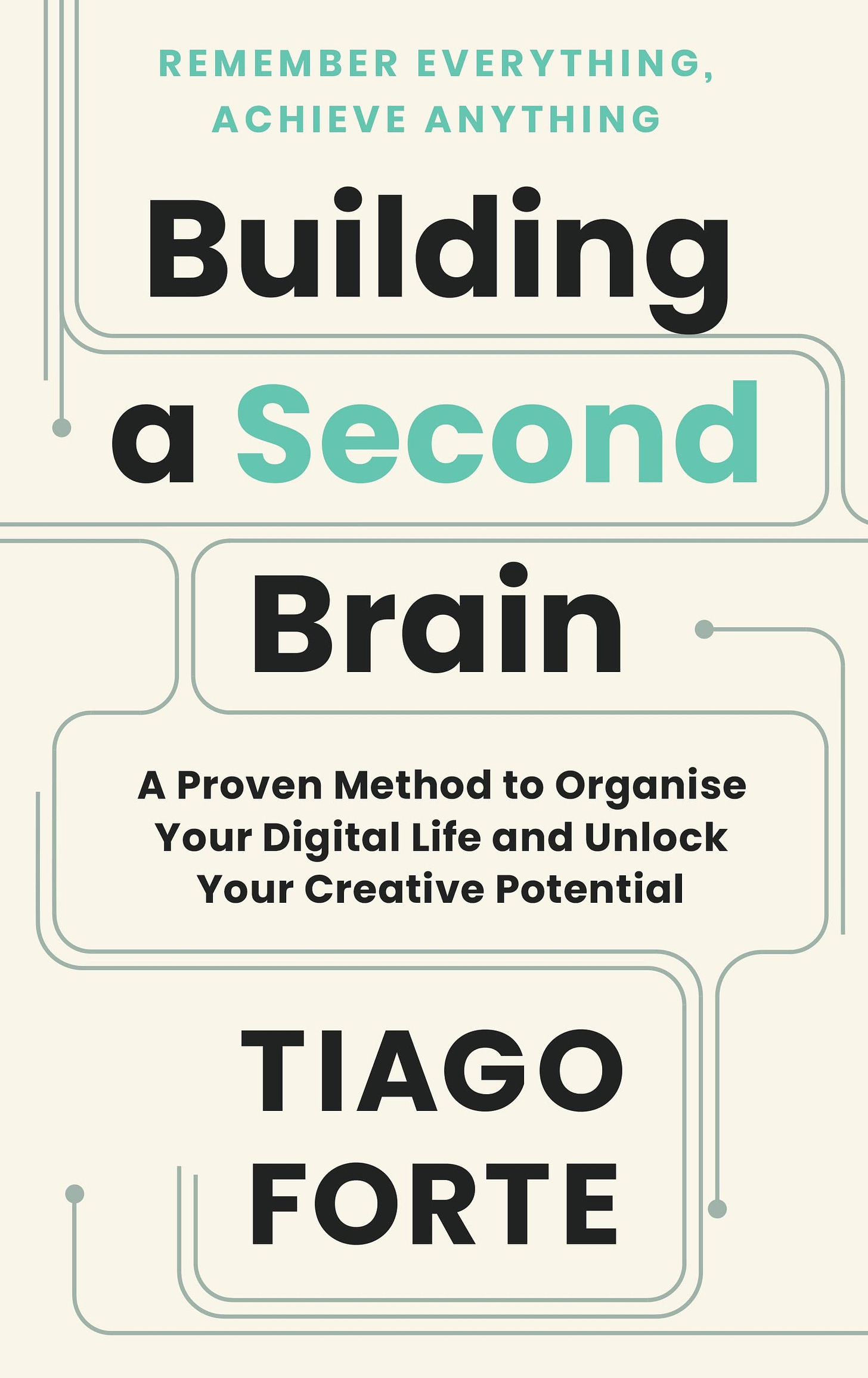 Building a Second Brain: A Proven Method to Organise Your Digital Life and  Unlock Your Creative Potential: Amazon.co.uk: Forte, Tiago: 9781800812215:  Books