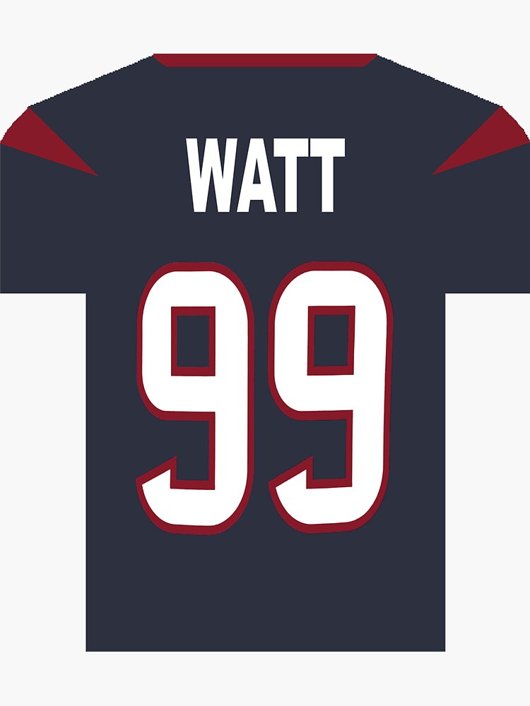 JJ Watt mini Jersey" Sticker for Sale by Tate Breeland | Redbubble