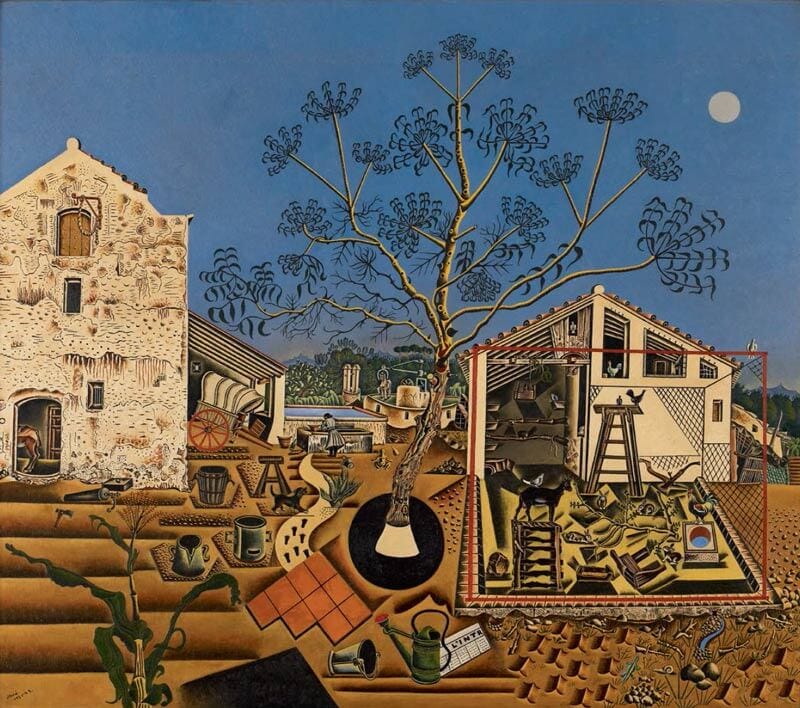 Análisis de la obra de Joan Miró, La Masía - Apuntes de arte