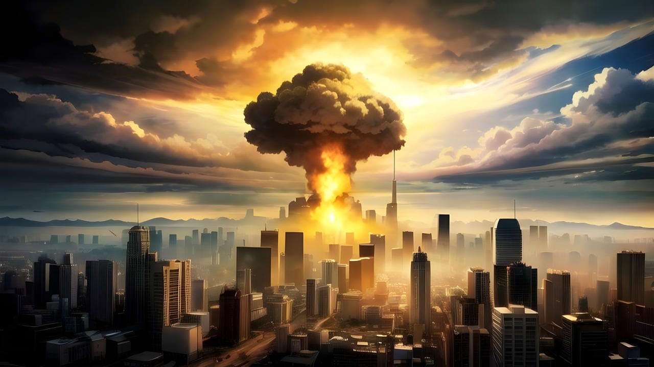 Nuclear disaster - Atomic bomb in a city by DEVDES-LPZ on DeviantArt