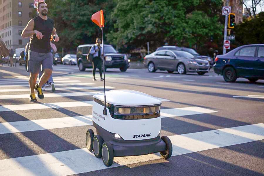 Starship robot shop food delivery