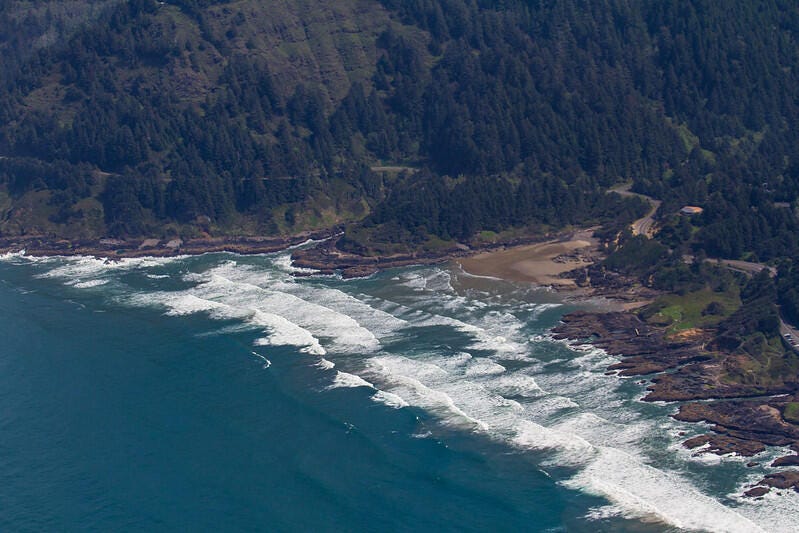 North boundary of Cape Perpetua Marine Reserve. /Photo courtesy of Oregon Marine Reserves Flickr