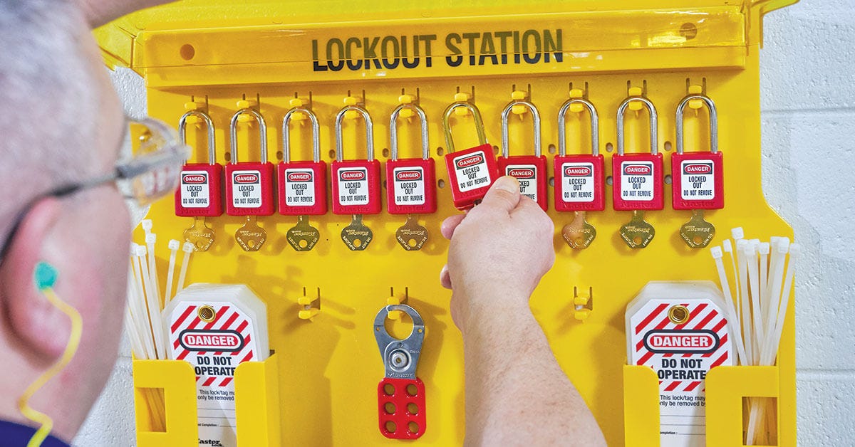 Using a master key for lockout/tagout