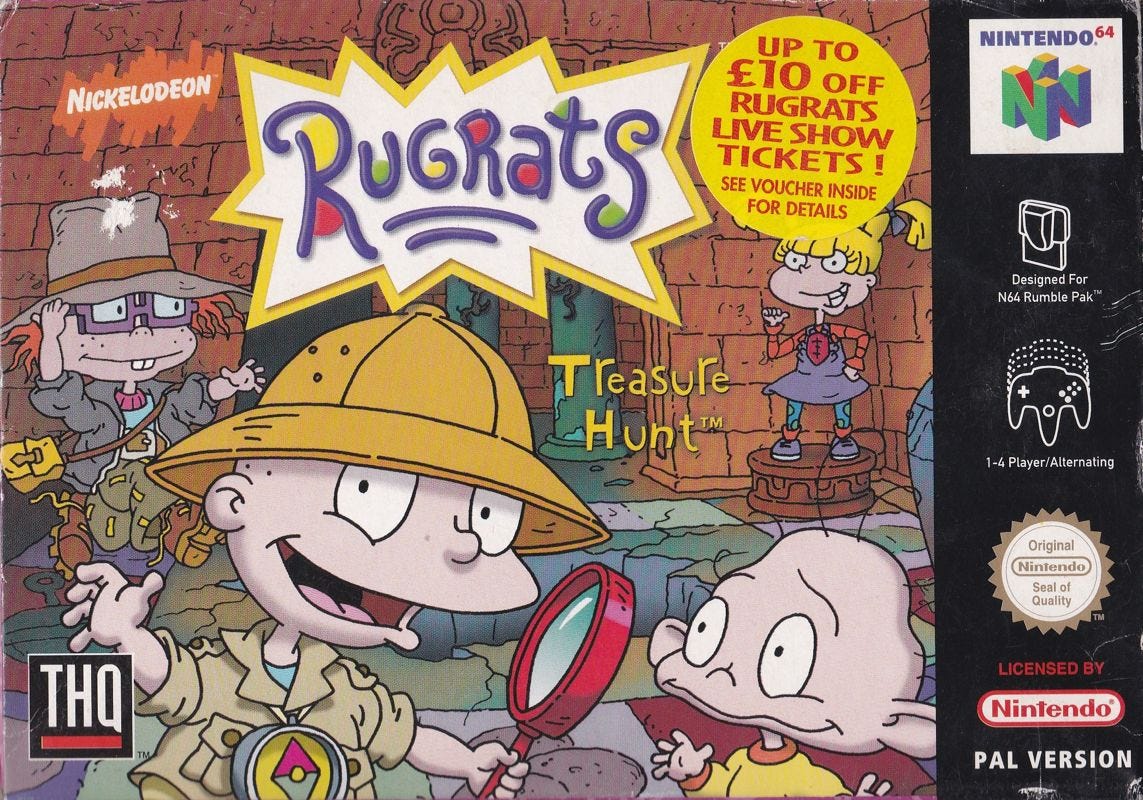 Front Cover for Rugrats: Scavenger Hunt (Nintendo 64)