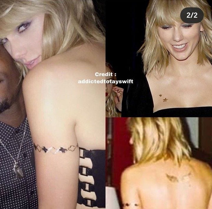 Golden Tattoo | Tattoos, Infinity tattoo, Taylor swift
