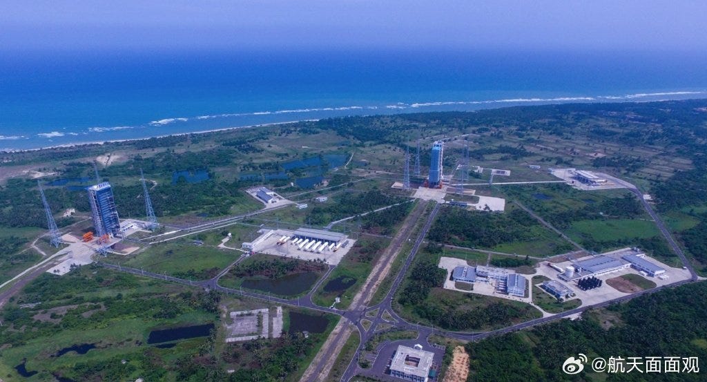 The Wenchang Space Launch Site before Super-Typhoon Yagi made landfall, via 航天面面观 on Weibo.