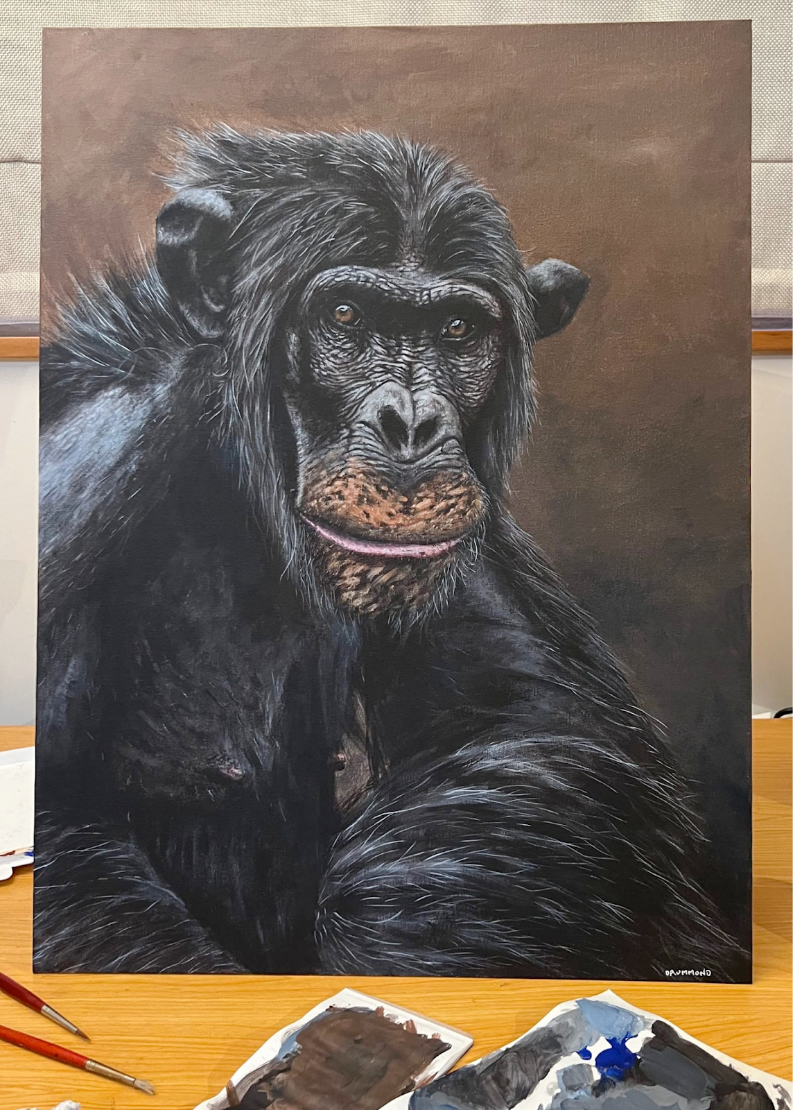 Josh's chimp painting