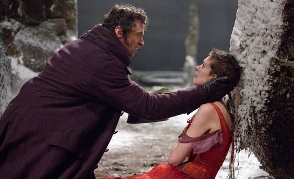 Les Misérables' Stars Anne Hathaway and Hugh Jackman - The New York Times