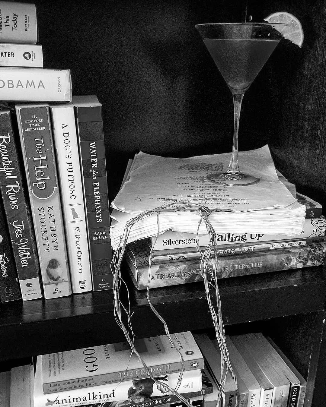 A Cocktail and a Good Read- image by Shawn R. Metivier, 2020