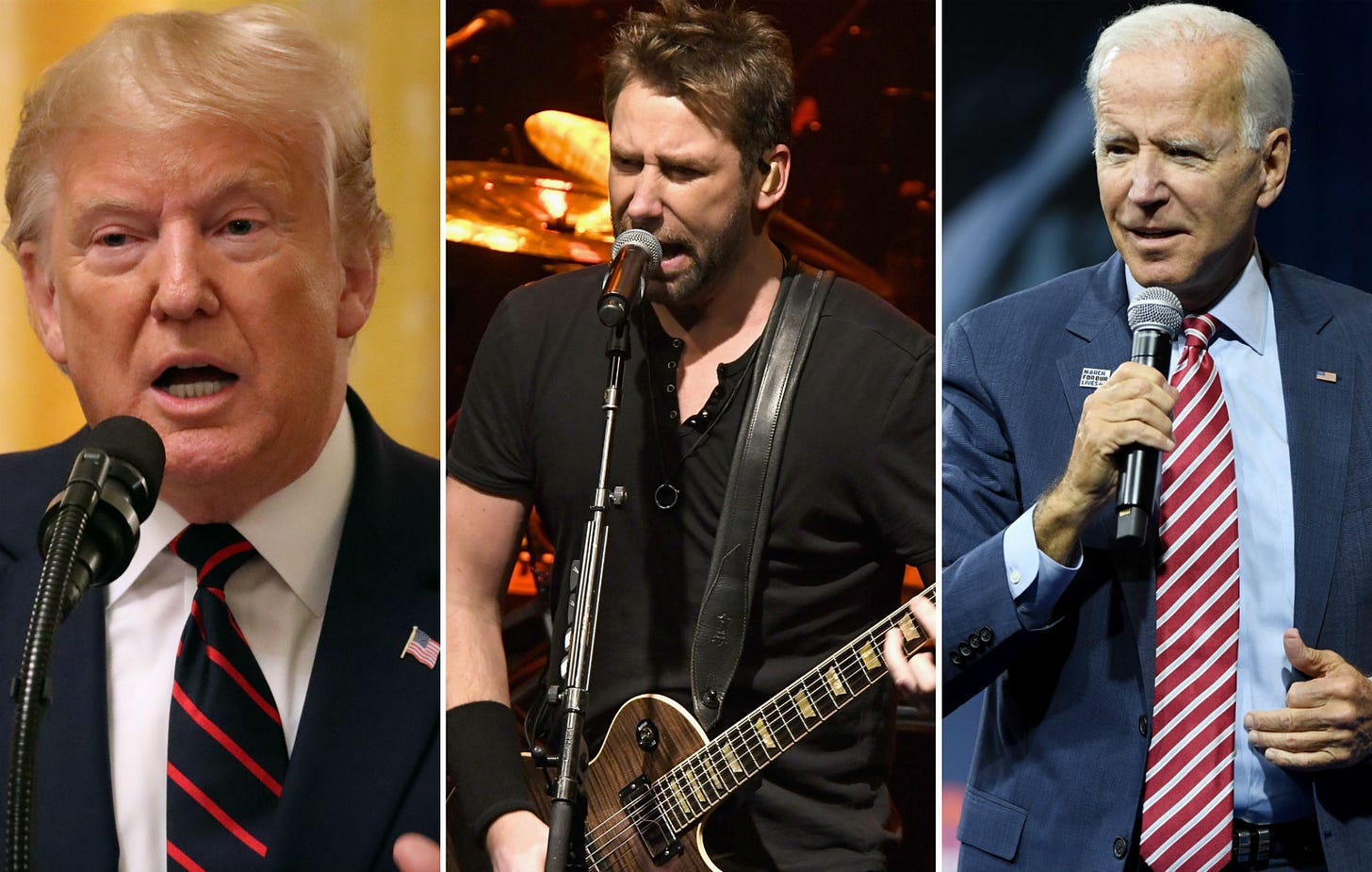 nickelback cuts off donald trump biden slap 2019