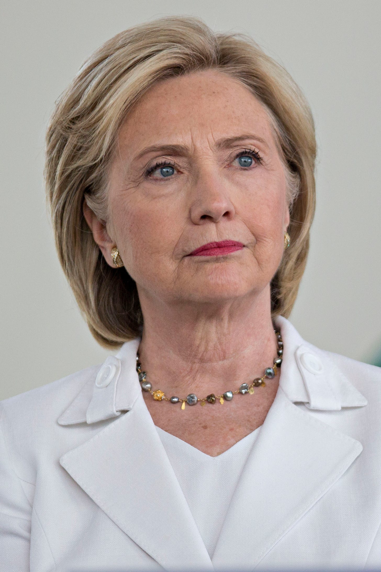 Hillary Clinton, former U.S. secretary of state and 2016 Democratic presidential candidate, listens during her introduction at an event in Ankeny, Iowa, on Aug. 26, 2015. (Daniel Acker—Bloomberg/Getty Images)