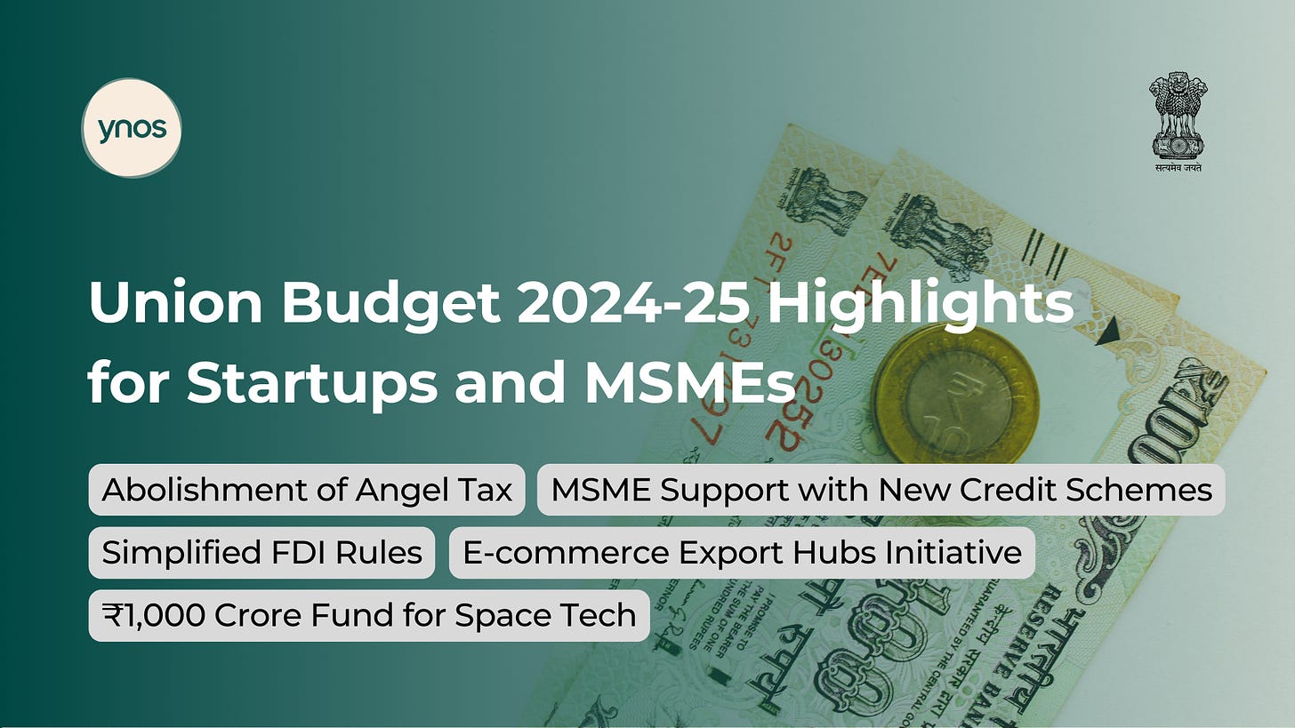 Union Budget 2045-25 highlights for Startups and MSMEs