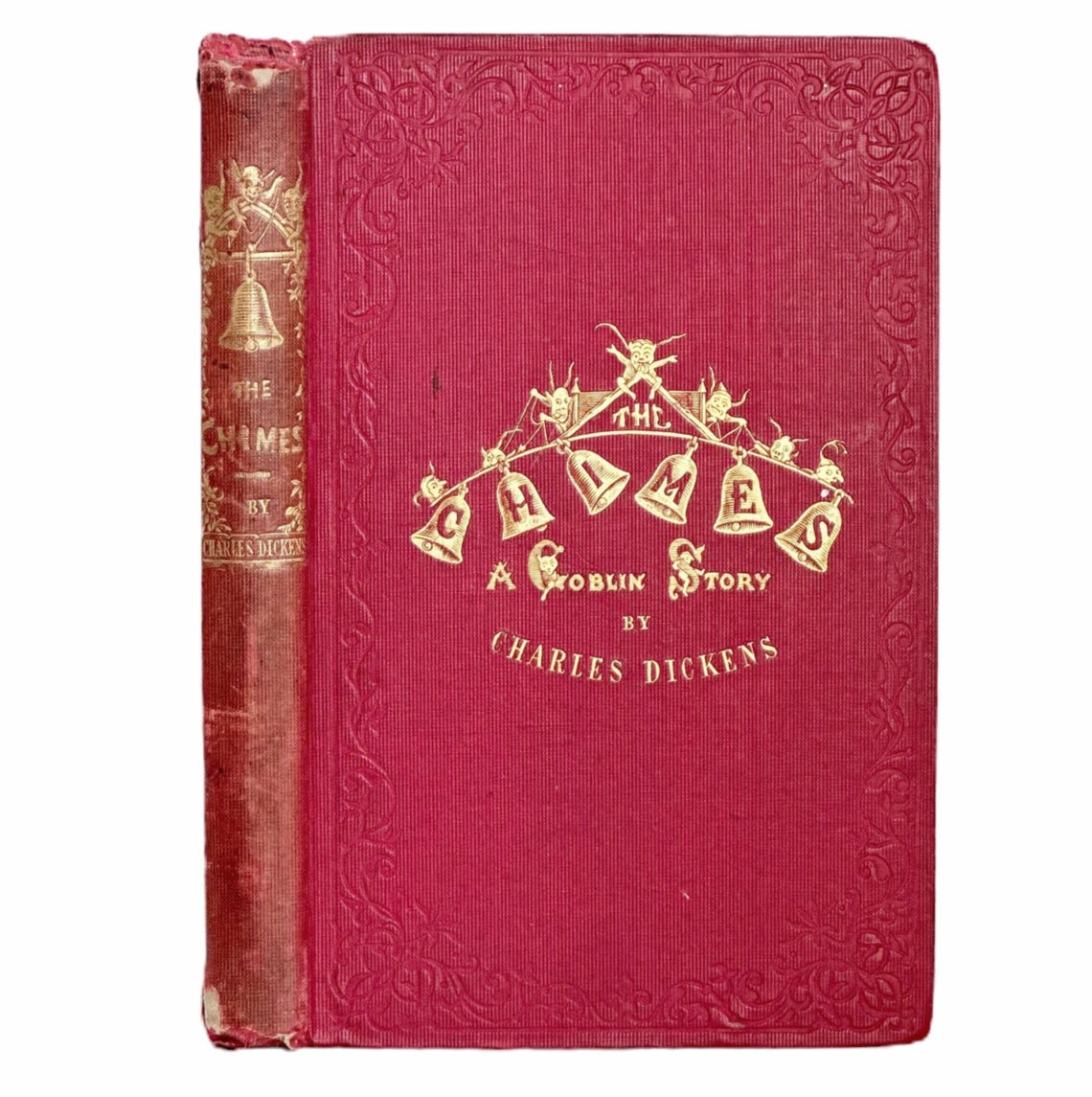 FIRST EDITION 1845 The Chimes:A Goblin Story of Some Bells That Ring an Old Year Out and a New Year In. ByCharles Dickens. image 1