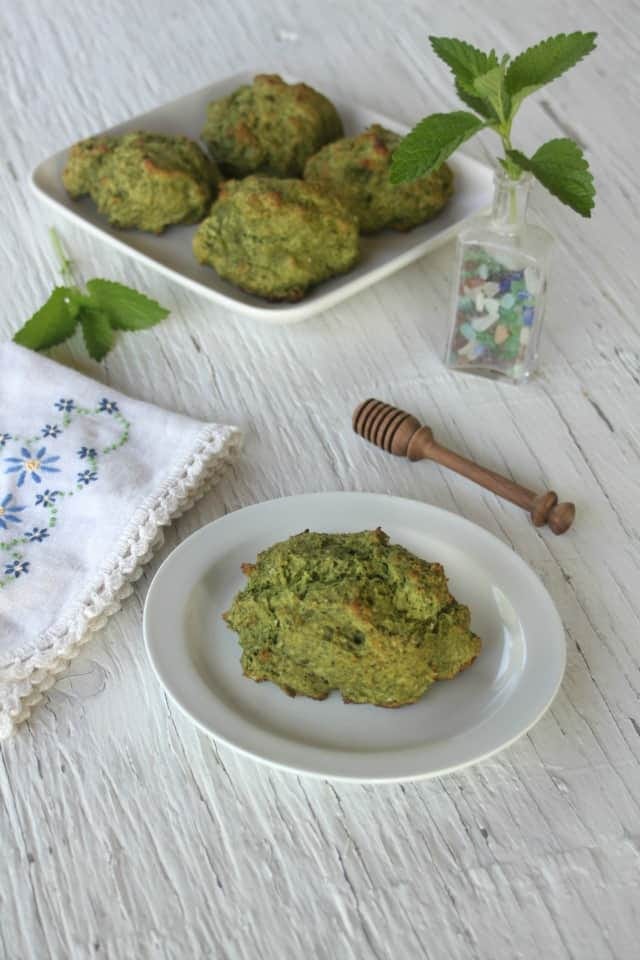 Lemon Balm Drop Biscuits from Homespun Seasonal Living