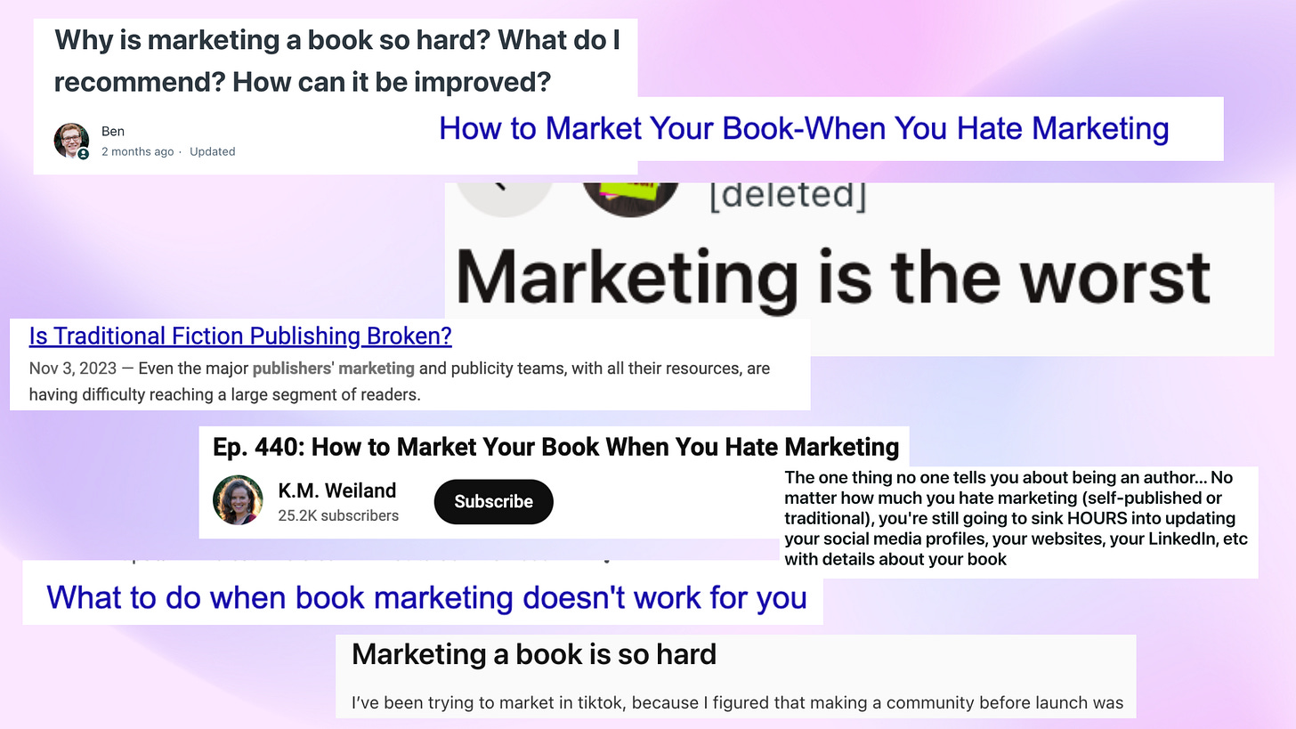 Why is marketing my book so hard?