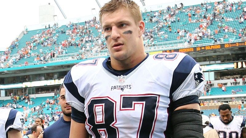 rob gronkowski patriots vs falcons