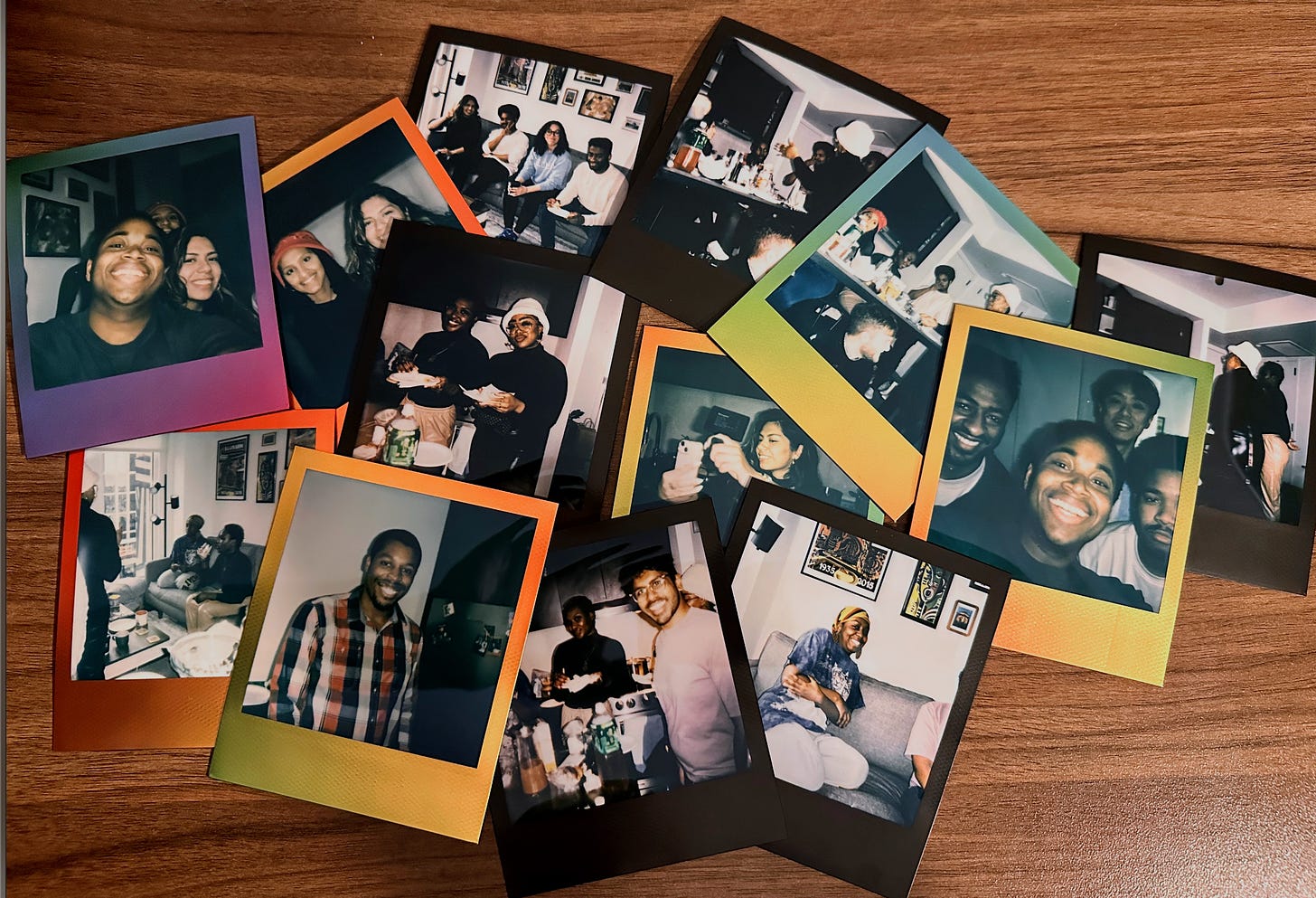 A collage of Polaroid photos from beignets in the boroughs