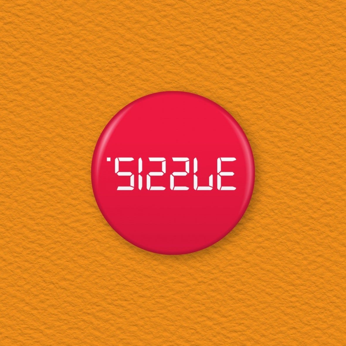 Calculator Word – Sizzle Button Badge | Badger