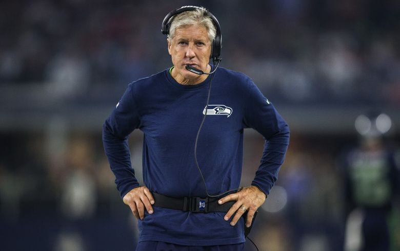 Pete Carroll: 'They're not just football players, they're Seahawks' | The  Seattle Times