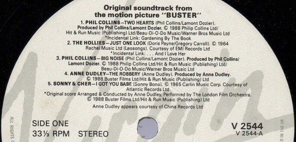 Buster - Original Motion Picture Soundtrack, Secondary, 3 of 4