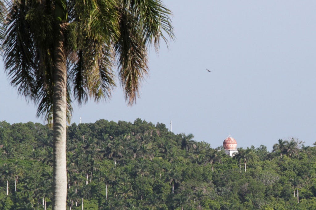 A view of a structure belonging to a Cuban military base near Bejucal, Cuba, June 12, 2023.
