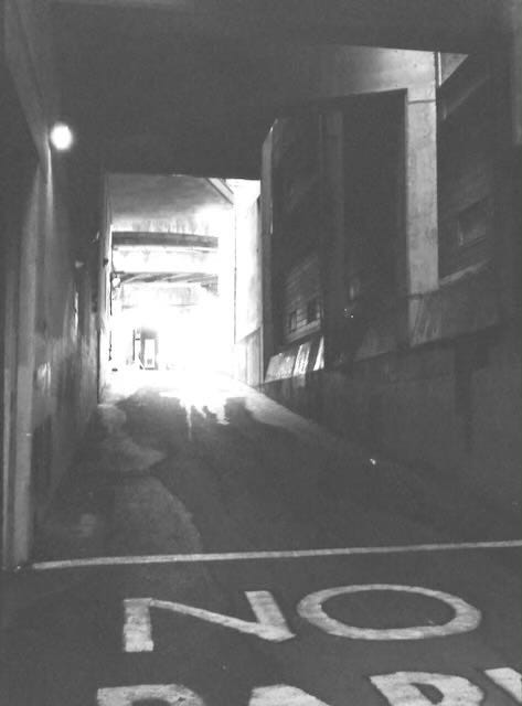 A dark alley