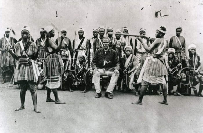 The Agojie warriors, about 1890, courtesy of Wikipedia.