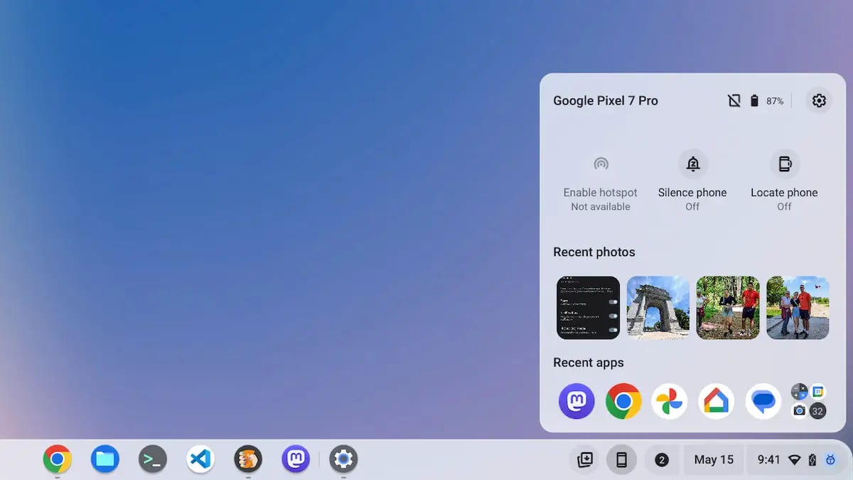 Using Android app streaming on Chromebooks