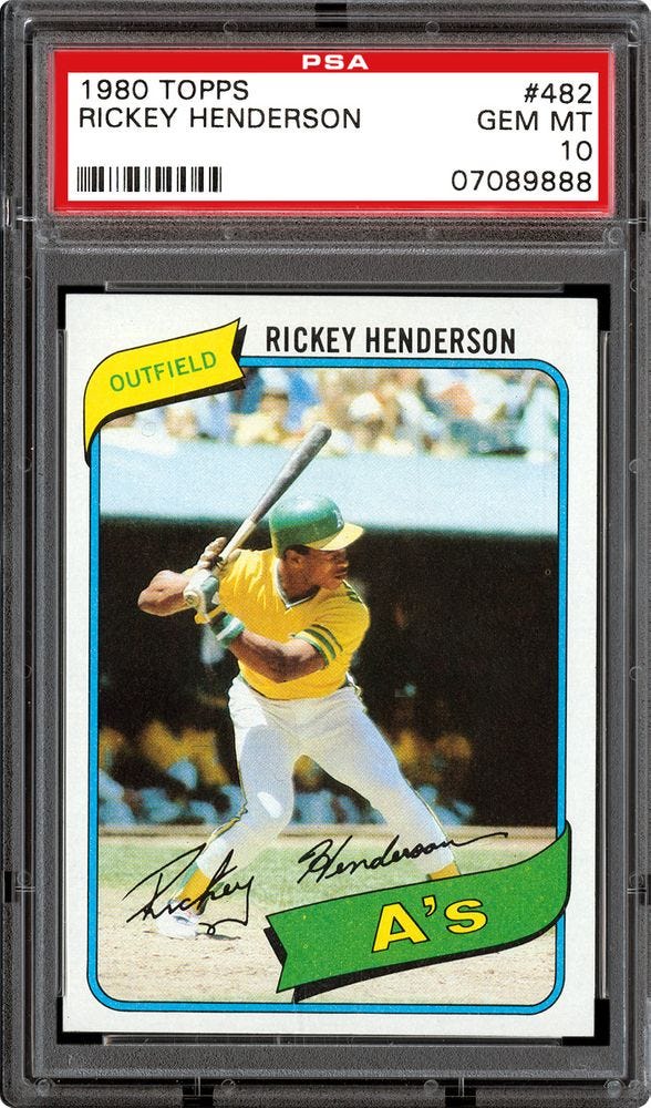 Auction Prices Realized Baseball Cards 1980 Topps Rickey Henderson