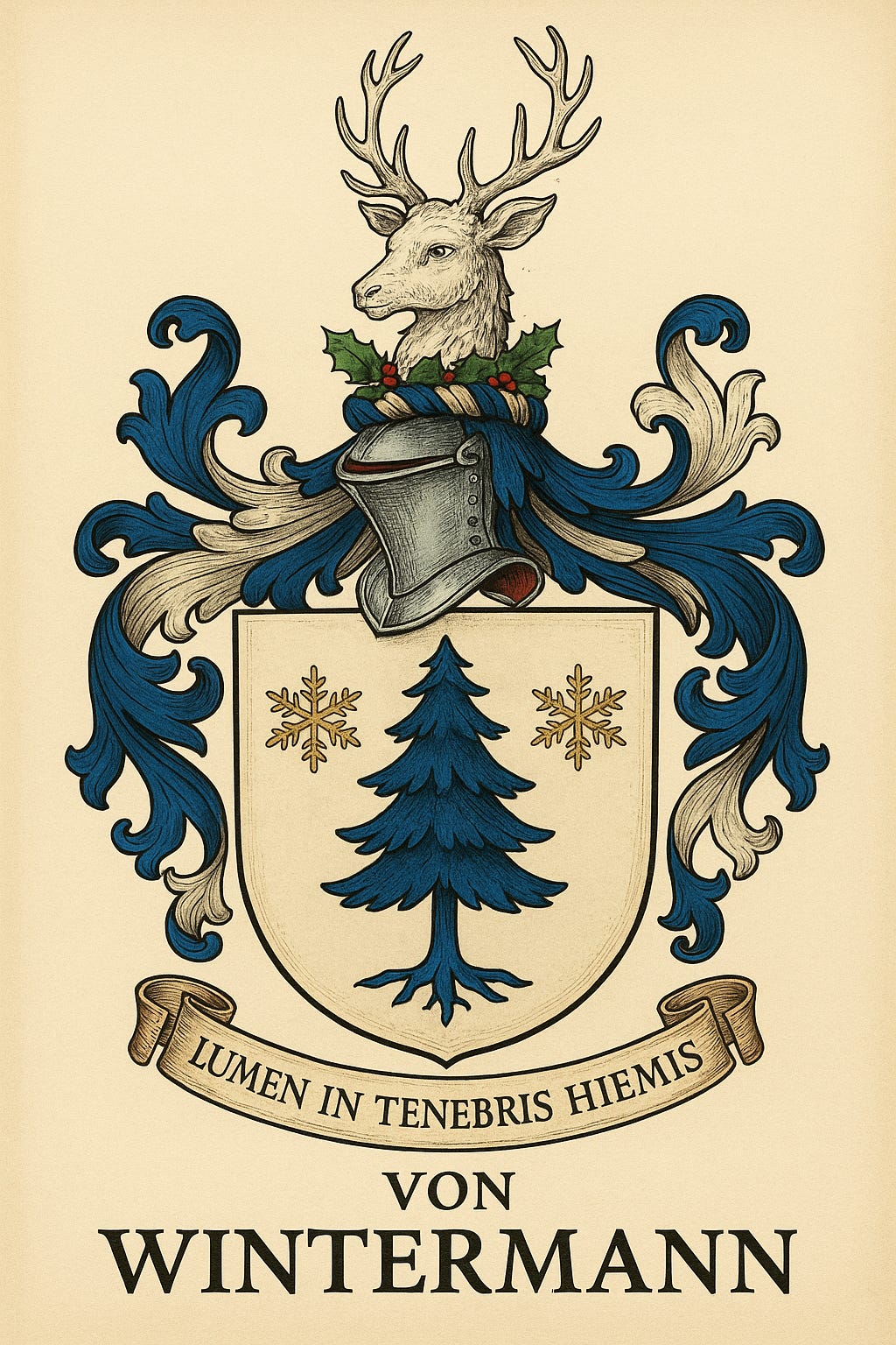 The crest of the Von Wintermann family