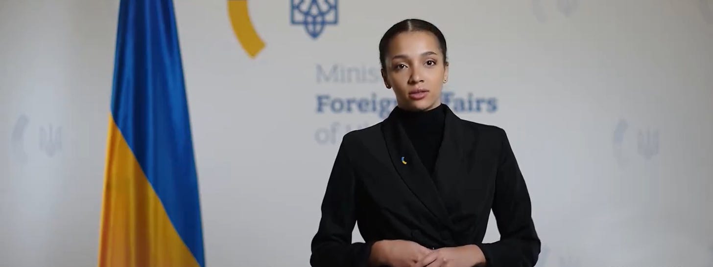 Victoriya Shi, official AIi spokesperson of the Ukraine MFA