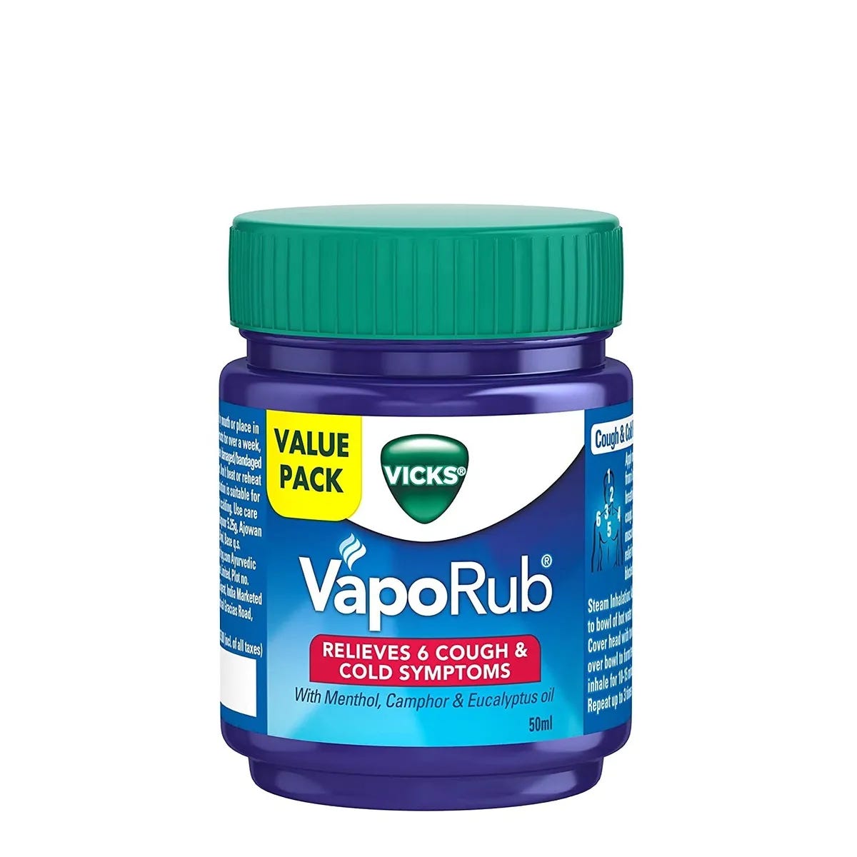 Vicks VapoRub Cold Cough Vaporize Rub Blocked Nose Headache Nasal  Congestion | eBay