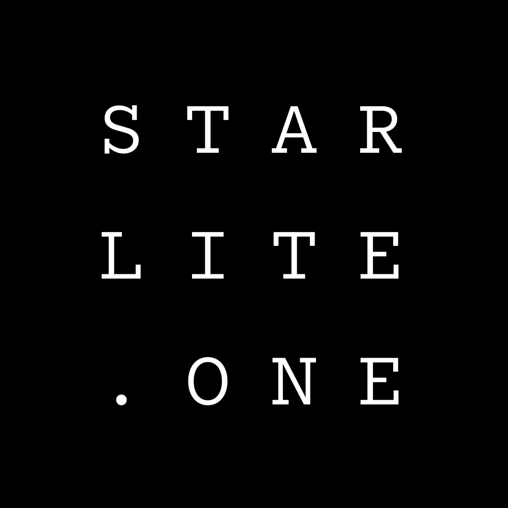 The Starlite.One logo. White on black