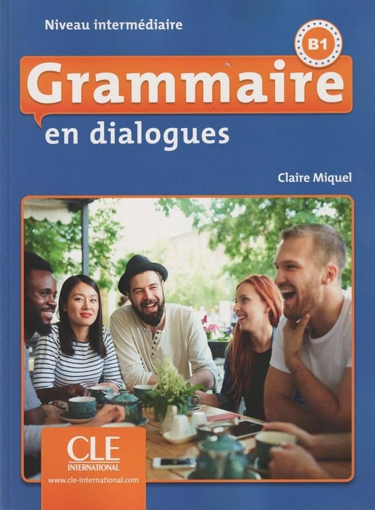 The front cover of French textbook Grammaire en dialogues The front cover of French textbook Grammaire en dialogues